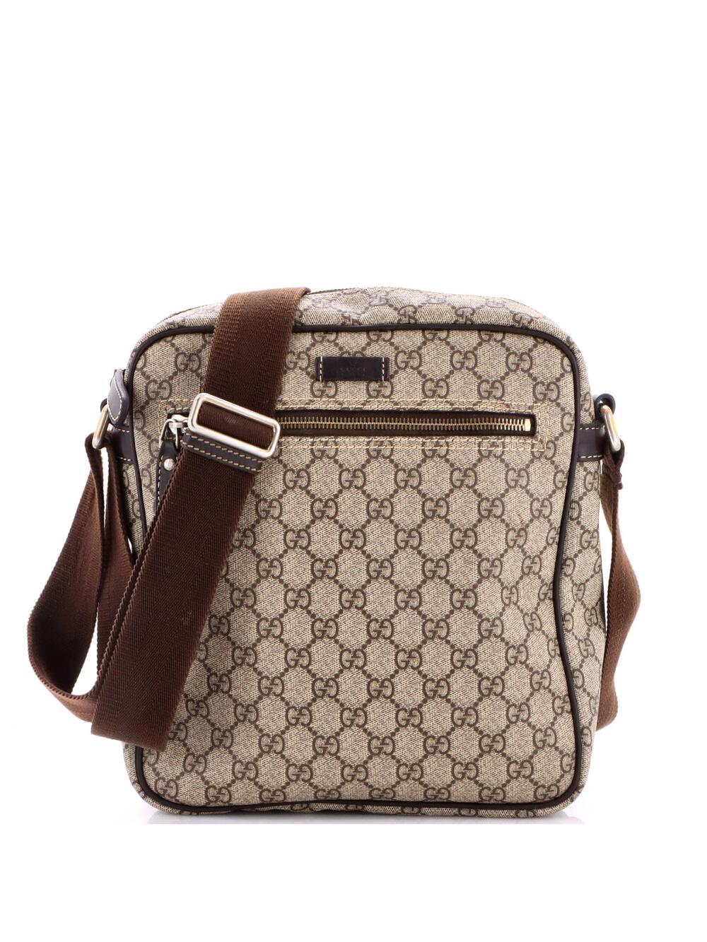 Gucci Front Zip Messenger Gg Coated #349523G85B